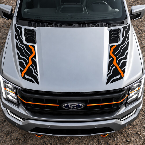 Autocollant en vinyle pour capot Fault Contour Ford F-150 Tremor 2021_1