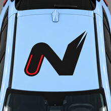 Autocollant en vinyle N Apex Roof pour Hyundai Kona N 2022_2