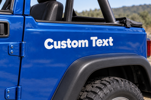 Texte Lettrage Personnalisé Lettrage Autocollant Vinyle pour Jeep