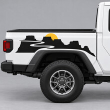 Autocollant Vinyle Canyon Switchbacks pour Flanc de Caisse Jeep Gladiator Sport JT 2020–2026_2