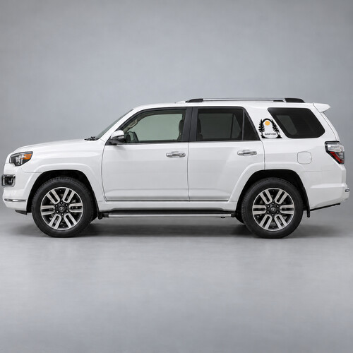 Autocollant en vinyle cadre insigne Forest pour montant Toyota 4Runner Limited N280 2014–2024_1