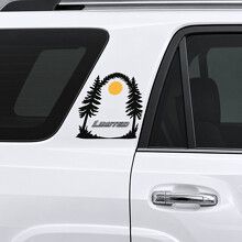 Autocollant en vinyle cadre insigne Forest pour montant Toyota 4Runner Limited N280 2014–2024_2