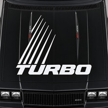 Autocollant vinyle de capot à rayures Turbo Rails pour Buick Regal Grand National G-Body 1984–1987_2