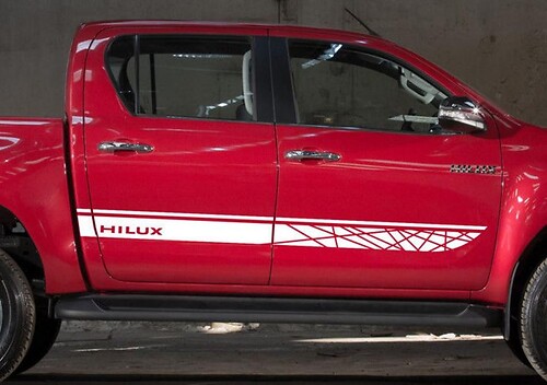 Autocollant Vinyle Latéral Style Hors Route TRD pour Toyota Hilux