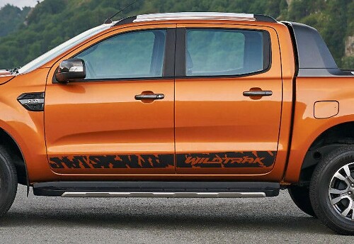 Autocollant graphique à rayures latérales sauvages Ford Ranger Wildtrak