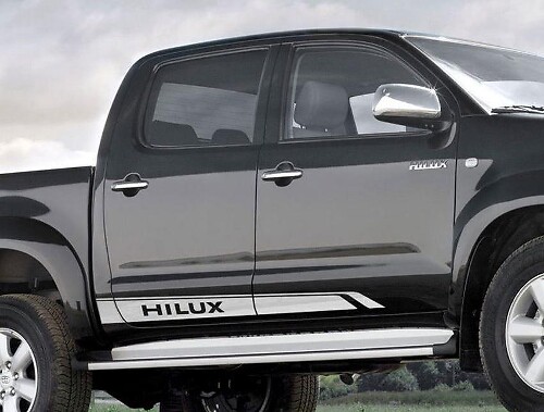 Kit de décalcomanies en vinyle à bandes latérales de marque pour Toyota Hilux SR5