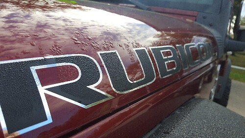 Kit d'autocollants en vinyle avec lettrage Rubicon pour capot de Jeep Rubicon