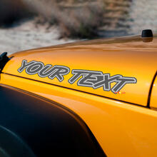 Lettrage avec contour Autocollant en vinyle pour capot Jeep Wrangler_2