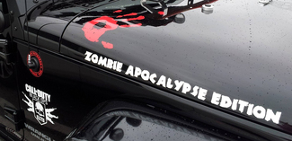 2 Zombie Apocalypse Edition Call Of Duty Black ops Wrangler Rubicon Zombie main décalcomanies jeep kit