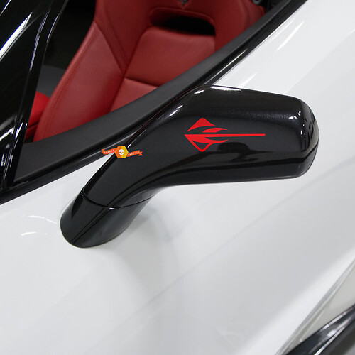 C7 Stingray Logo pour rétroviseurs latéraux Autocollants
