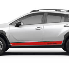 Doors latéraux rayures Panneau de basculeur pour Suba Crosstrek Vinyl Stickers Graphiques 2 couleurs
 2
