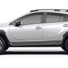Bandes de portes latérales Rocker Panel pour Suba Crosstrek Autocollants en vinyle Stickers Graphiques 2 couleurs
 3