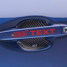 4pcs STI Auto Handle Handle Bar Decal Vinyl Vin Car Sticker for Suba
 3