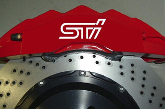 8 X STI Subaru Étrier de Frein Autocollants Autocollants Vinyle Emblème Graphique Voiture