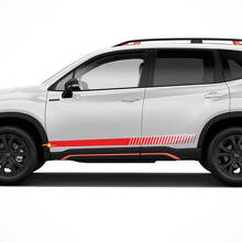 Kit de décalcomanies vinyle bandes latérales Racing pour Subaru Forester_3