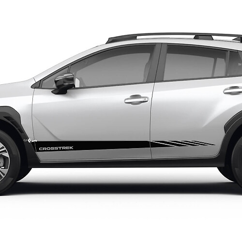 Kit d'autocollants vinyle bandes latérales style course pour Subaru Crosstrek