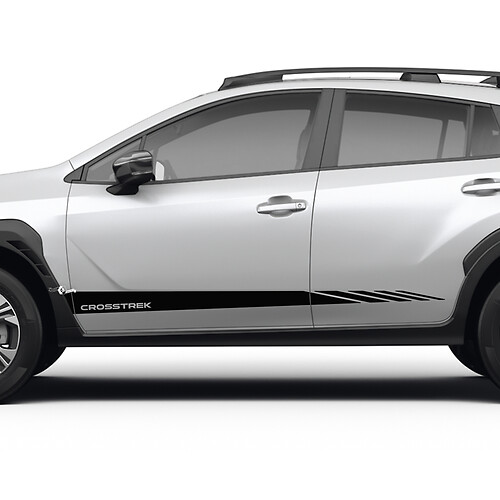 Rayures de course de porte latérale pour subaru crosstrek
