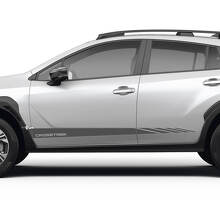 Kit d'autocollants vinyle bandes latérales style course pour Subaru Crosstrek_3