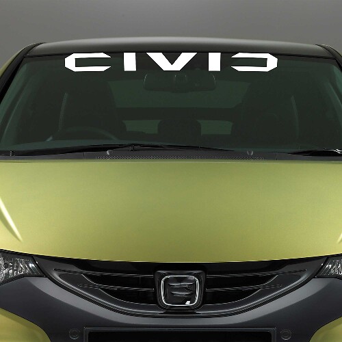 Autocollant en vinyle pour pare-brise Honda Civic