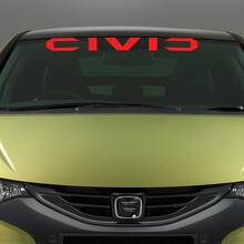 Autocollant en vinyle pour pare-brise Honda Civic_3