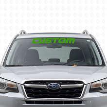 Autocollant en vinyle avec lettrage personnalisé pour pare-brise Suba Forester_4