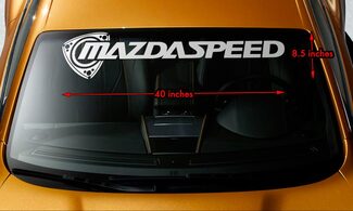 MAZDA rotatif MAZDASPEED RX7 RX8 pare-brise bannière vinyle autocollant 40 