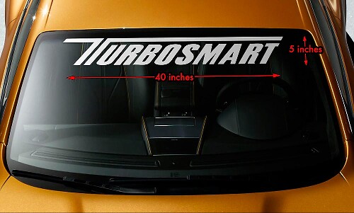 Autocollant Vinyle Bannière Pare-brise Style Turbosmart