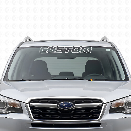 Autocollant vinyle personnalisé en contour pour pare-brise Subaru Forester