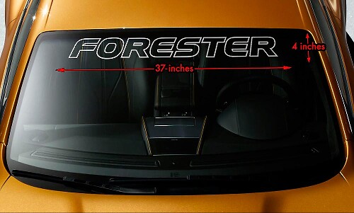 Autocollant vinyle bandeau pare-brise Forester Outline pour Subaru Forester