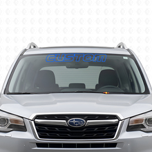 Autocollant vinyle personnalisé en contour pour pare-brise Subaru Forester_2
