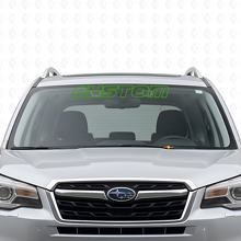 Autocollant vinyle personnalisé en contour pour pare-brise Subaru Forester_3