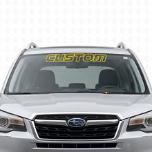 Autocollant vinyle personnalisé en contour pour pare-brise Subaru Forester_5