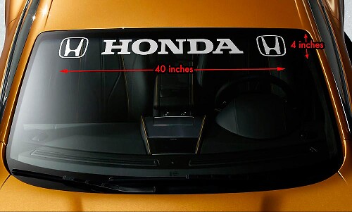 Autocollant vinyle logo Honda pour pare-brise Honda Accord