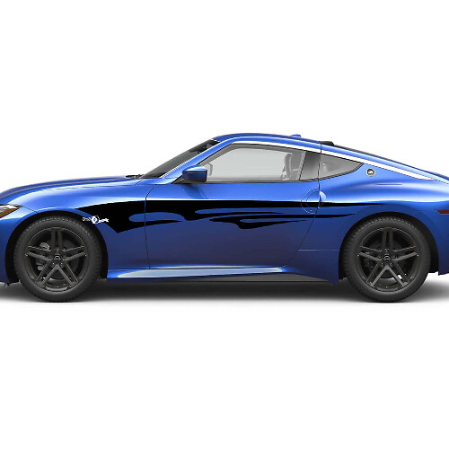 Autocollant Décalque Graphiques Latéraux Tribaux Abstraits 2 pour Nissan Z