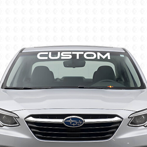 Autocollant Vinyle Bannière de Pare-Brise avec Lettrage Personnalisé pour Subaru Legacy
