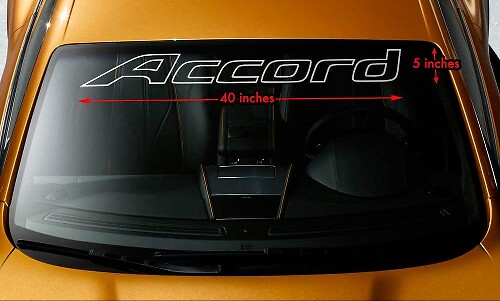 Bannière en vinyle contour de pare-brise Accord pour Honda Accord