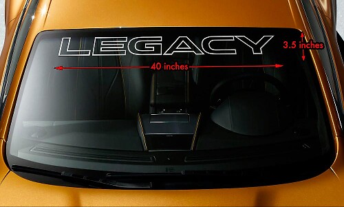 Autocollant vinyle contour de pare-brise Legacy pour Subaru Legacy