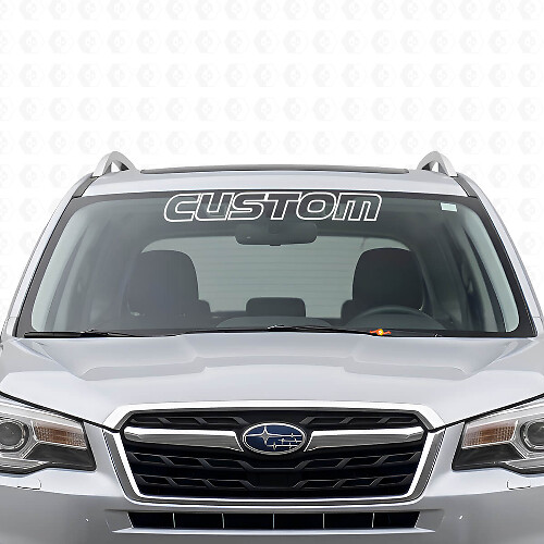 Autocollant en vinyle de lettrage personnalisé pour pare-brise pour Subaru Forester
