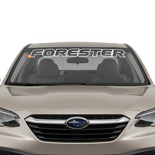 Bannière Autocollante Vinyle Contour de Pare-Brise Forester pour Subaru Forester
