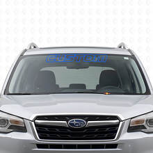 Autocollant en vinyle de lettrage personnalisé pour pare-brise pour Subaru Forester_2