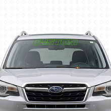 Autocollant en vinyle de lettrage personnalisé pour pare-brise pour Subaru Forester_3