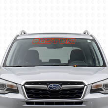 Autocollant en vinyle de lettrage personnalisé pour pare-brise pour Subaru Forester_4