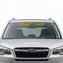 Autocollant en vinyle de lettrage personnalisé pour pare-brise pour Subaru Forester_5