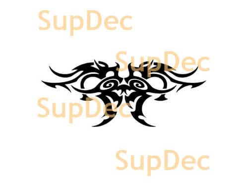 Autocollant Vinyle Papillon Tribal Abstrait Pour Voitures