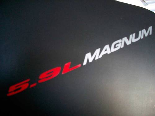 5.9L MAGNUM - DECALS Autocollant capot garde-boue hayon emblème style logo 360 ci V8