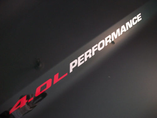 Autocollants vinyle pour capot 4.0L Performance pour Jeep Wrangler
