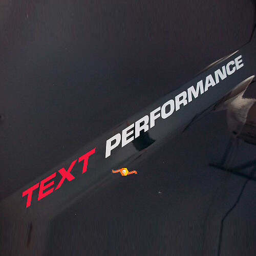 Texte personnalisé AUTOCOLLANT Capot PERFORMANCE Autocollants de capot camion emblème pour Dodge Ram 1500