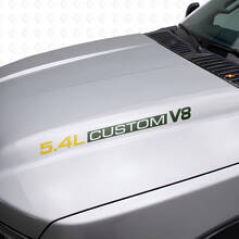 Autocollants en vinyle pour capot V8 5.4L personnalisés pour Musclecar F250/350 Expedition_10