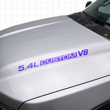 Autocollants en vinyle pour capot V8 5.4L personnalisés pour Musclecar F250/350 Expedition_2