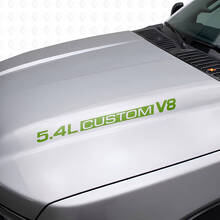 Autocollants en vinyle pour capot V8 5.4L personnalisés pour Musclecar F250/350 Expedition_3